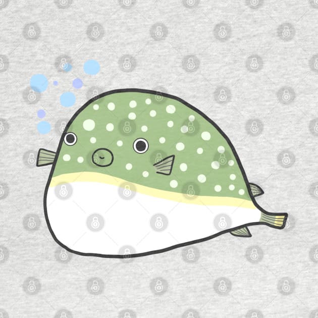 Cute Blowfish (puffer / globe fish) by Marinaaa010